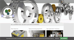 Desktop Screenshot of klein-maschinenbau.de